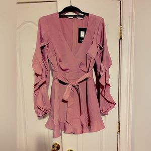 Topanga solid romper- mauve